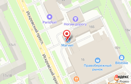 Магазин свежего мяса в Санкт-Петербурге на карте