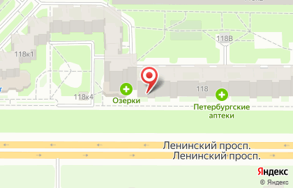 Центр приема платежей Петроэлектросбыт на Ленинском проспекте на карте
