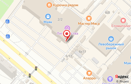 Банкомат Райффайзенбанк на проспекте Комарова на карте