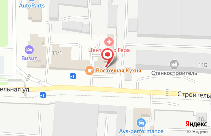 Буфет на Строительной улице на карте