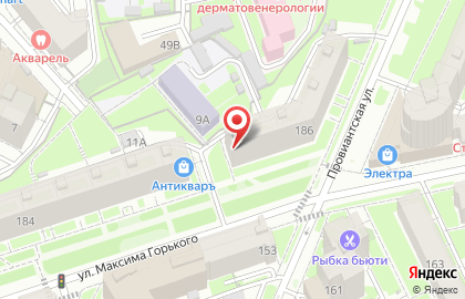 Управление МВД России по г. Нижнему Новгороду, Нижегородский район Отдел полиции №5 на улице Максима Горького на карте