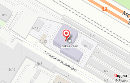 Интернет-провайдер Алмател в 1-м Вешняковском проезде на карте