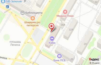Кулинария Кама на карте