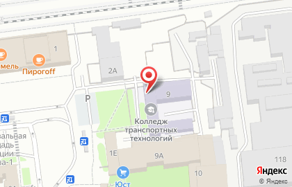 Пензенский колледж транспортных технологий в Железнодорожном районе на карте
