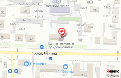 Центр гигиены и эпидемиологии в Воронежской области в Воронеже на карте