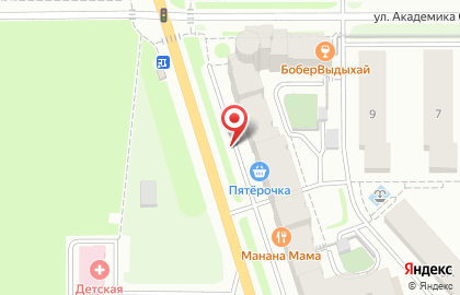 Универсам 1000 мелочей на улице Академика Сахарова на карте