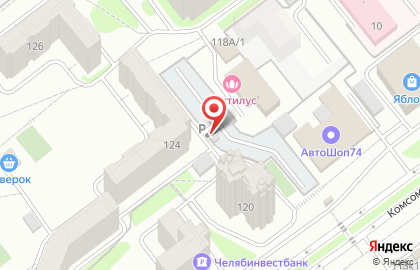 Автостоянка в Челябинске на карте