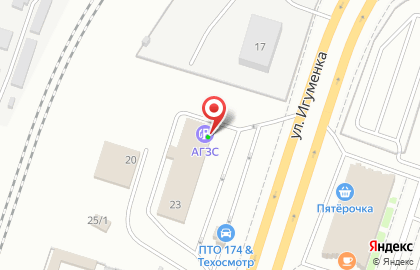 АЗС Промнефть в Ленинском районе на карте