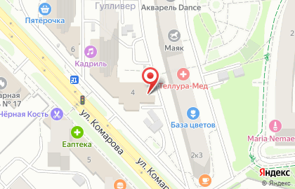 Школа танцев Русские сезоны на карте