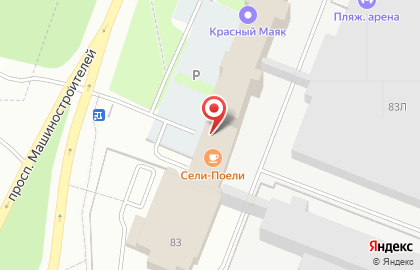 Техком на проспекте Машиностроителей на карте