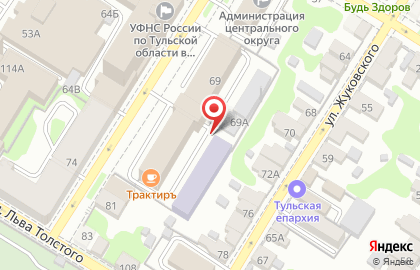 Автоинлайн на Тургеневской улице на карте