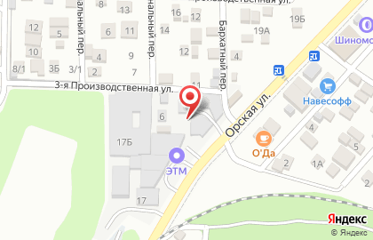Фабрика Мебели на Орской улице на карте