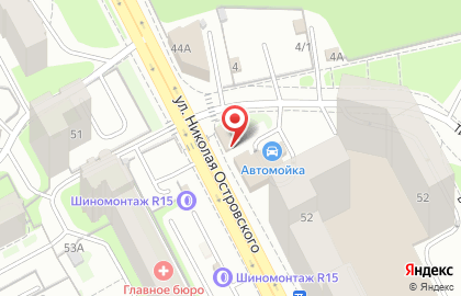 Магазин цветов FLORA SERVICE на улице Николая Островского на карте