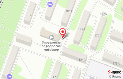 Отдел УФМС России по Ярославской области в г. Рыбинске на карте