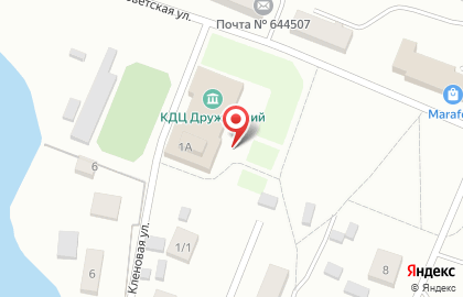 Спортивно-профессиональный клуб Олимп на Кленовой улице на карте