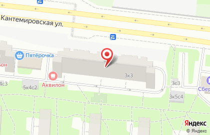 Центр досуга Личность на Кантемировской улице на карте