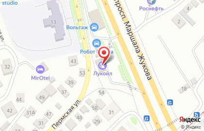 ОАО Банкомат, КБ Петрокоммерц на Пермской улице на карте