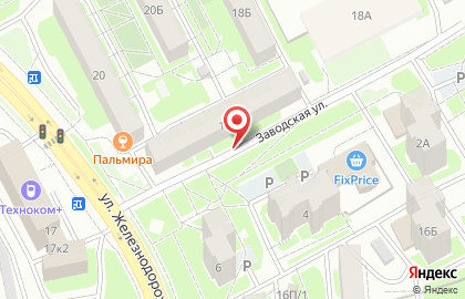 Автостоянка в Красноярске на карте
