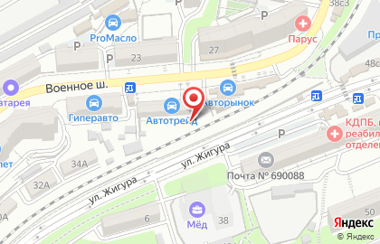Mitsubishi в Первореченском районе на карте