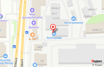 Автосервис Автопрофи на проспекте Фрунзе на карте