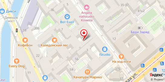 Студия маникюра ZakaNail в Спасском переулке на карте