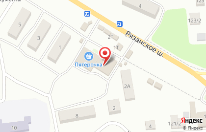 Супермаркет Магнит на Рязанском шоссе на карте