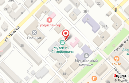 Детская центральная поликлиника г. Азова на карте