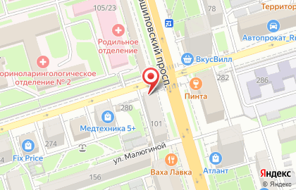 Цветочный магазин Floria Olia на Ворошиловском проспекте на карте