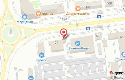 Магазин отечественных автотоваров Скорпион в Южно-Сахалинске на карте