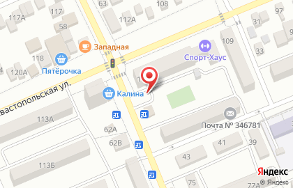 Киоск по продаже фруктов и овощей в Ростове-на-Дону на карте