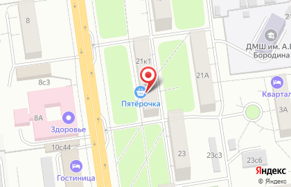 Супермаркет Пятёрочка на Люблинской улице, 21 к 1 на карте