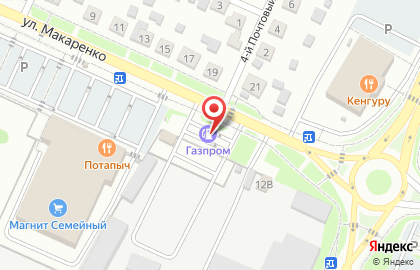 АЗС Газпром на улице Макаренко на карте