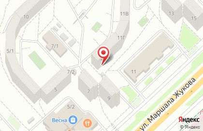 Бюро независимой автоэкспертизы на улице Маршала Жукова на карте