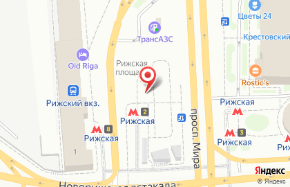 Пивхаус на Рижской площади на карте