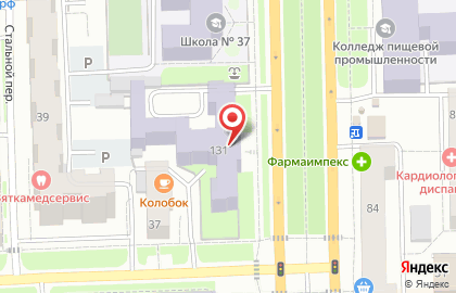 Вятский государственный агротехнологический университет на Октябрьском проспекте, 131 на карте
