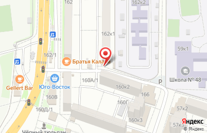 Киоск по продаже хлебобулочных изделий на улице Николая Островского на карте