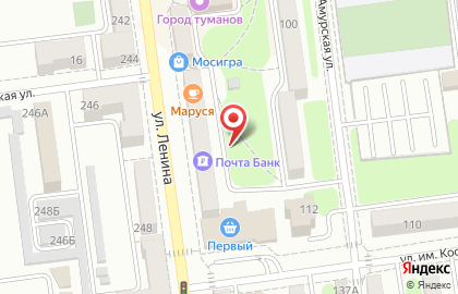 Веранда на улице Ленина на карте