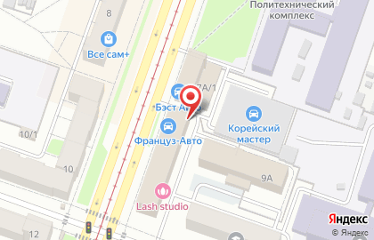 Магазин отделочных материалов Отделочник в Ленинском районе на карте