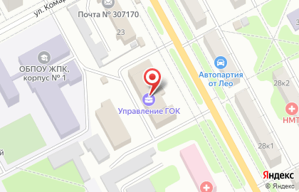 Пожарная часть №15 ФПС ГПС по Курской области на карте