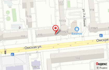 Ателье в Омске на карте