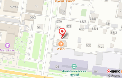 Asahi на улице Островского на карте