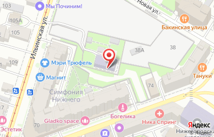 Детский сад №248 в Нижегородском районе на карте
