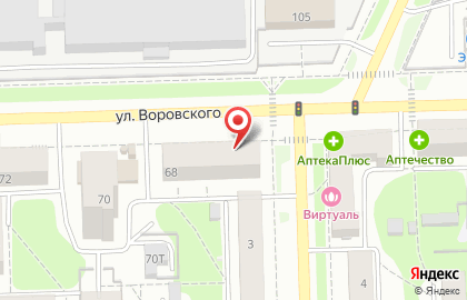 Салон ювелирных изделий Манего на улице Воровского на карте