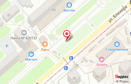 Салон цветов на улице Блюхера на карте