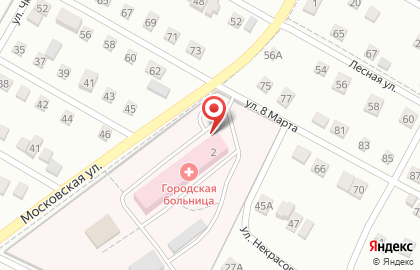 Краснослободская городская больница на Московской улице на карте