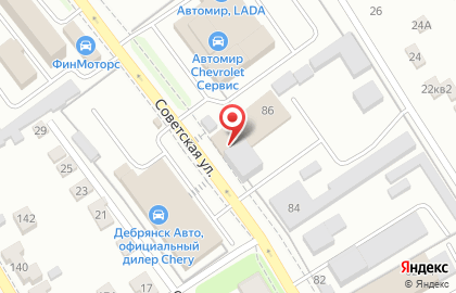 Магазин автозапчастей Автоплюс на Советской улице на карте