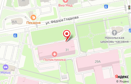 Барис-Фарм на улице Фёдора Гладкова на карте