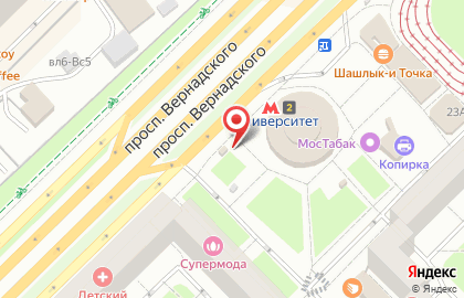 Киоск печатной продукции АМО-Пресс на проспекте Вернадского на карте