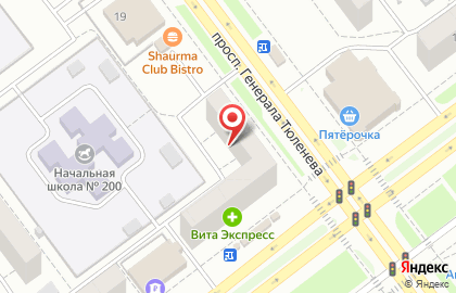 Магазин Продторг на проспекте Ленинского Комсомола на карте