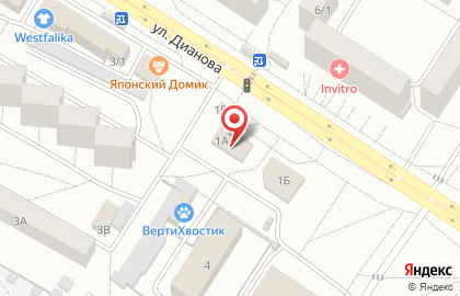 Алеся на улице Дианова на карте